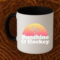 Hockey Gift Cute Gift Sunshine And Hockey Cool Gift Coffee Mug thumb 2