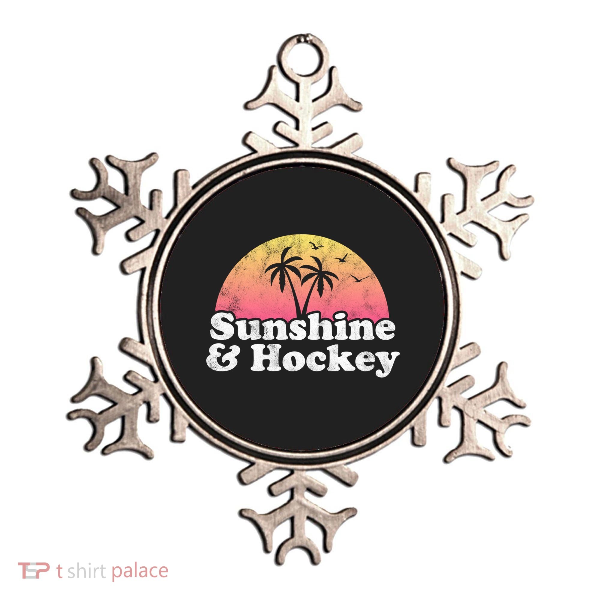 Hockey Gift Cute Gift Sunshine And Hockey Cool Gift Ornament