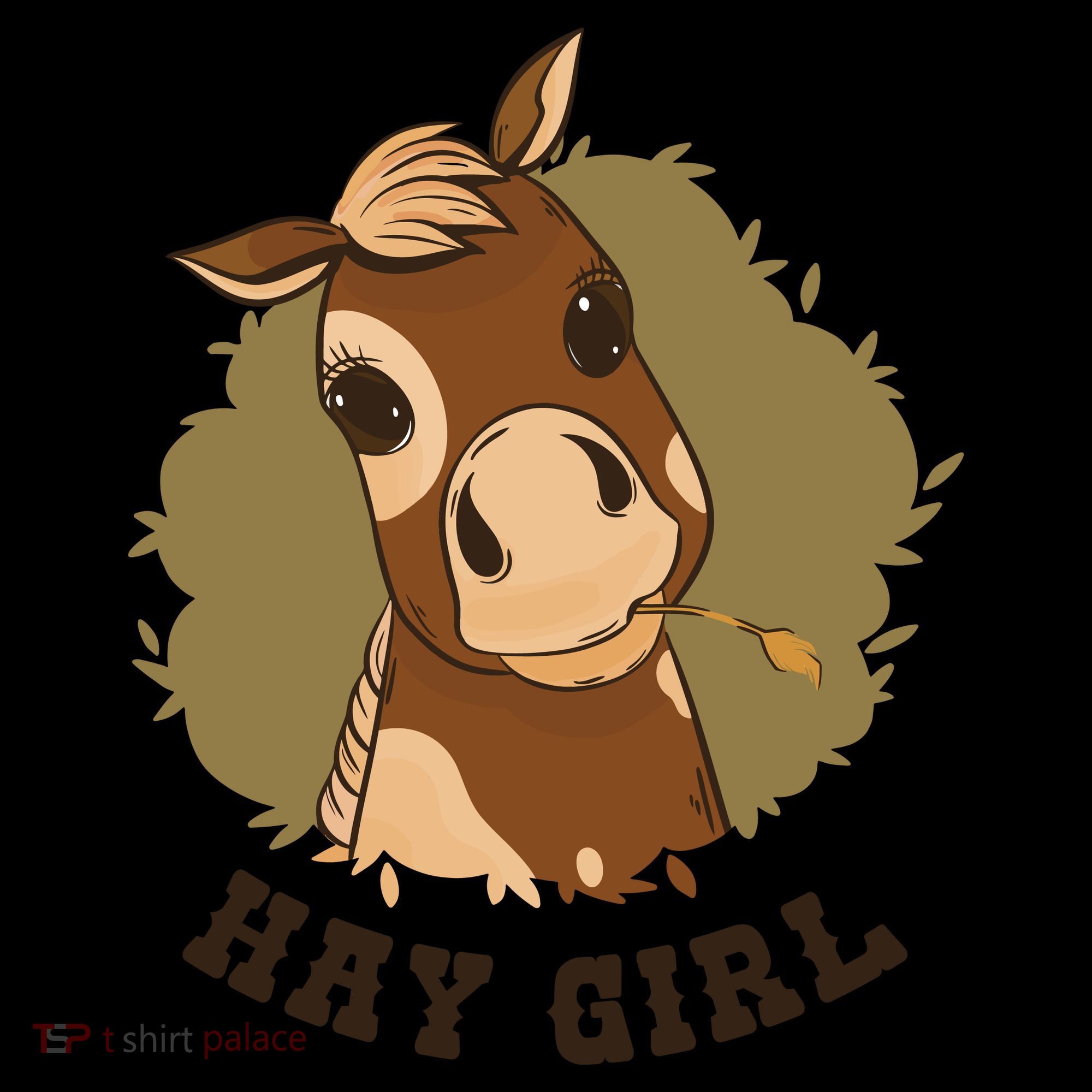 Hay Girl Cute Horse Coffee Mug