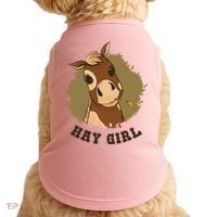 Hay Girl Cute Horse Doggie Tank thumb 0