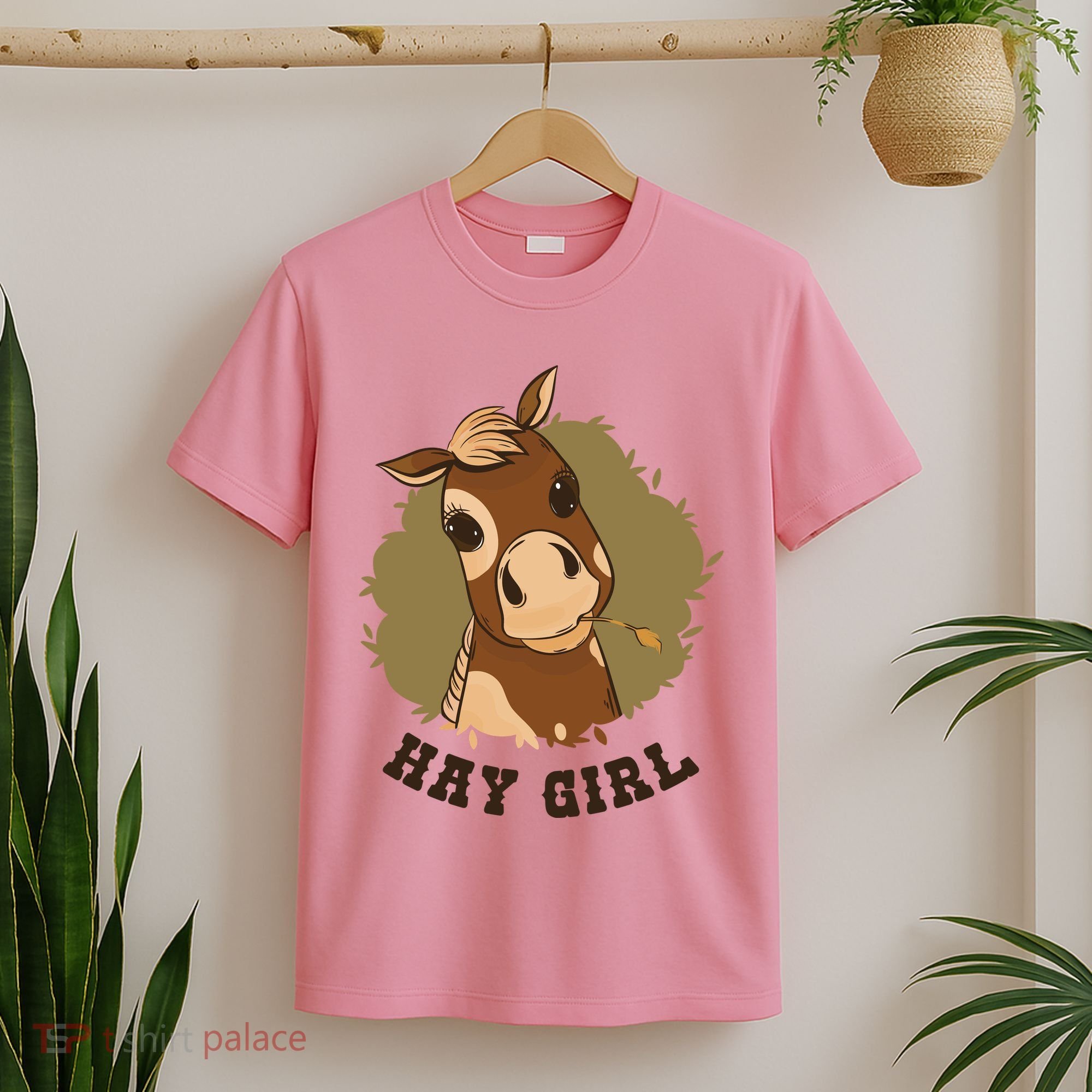 Hay Girl Cute Horse T-Shirt