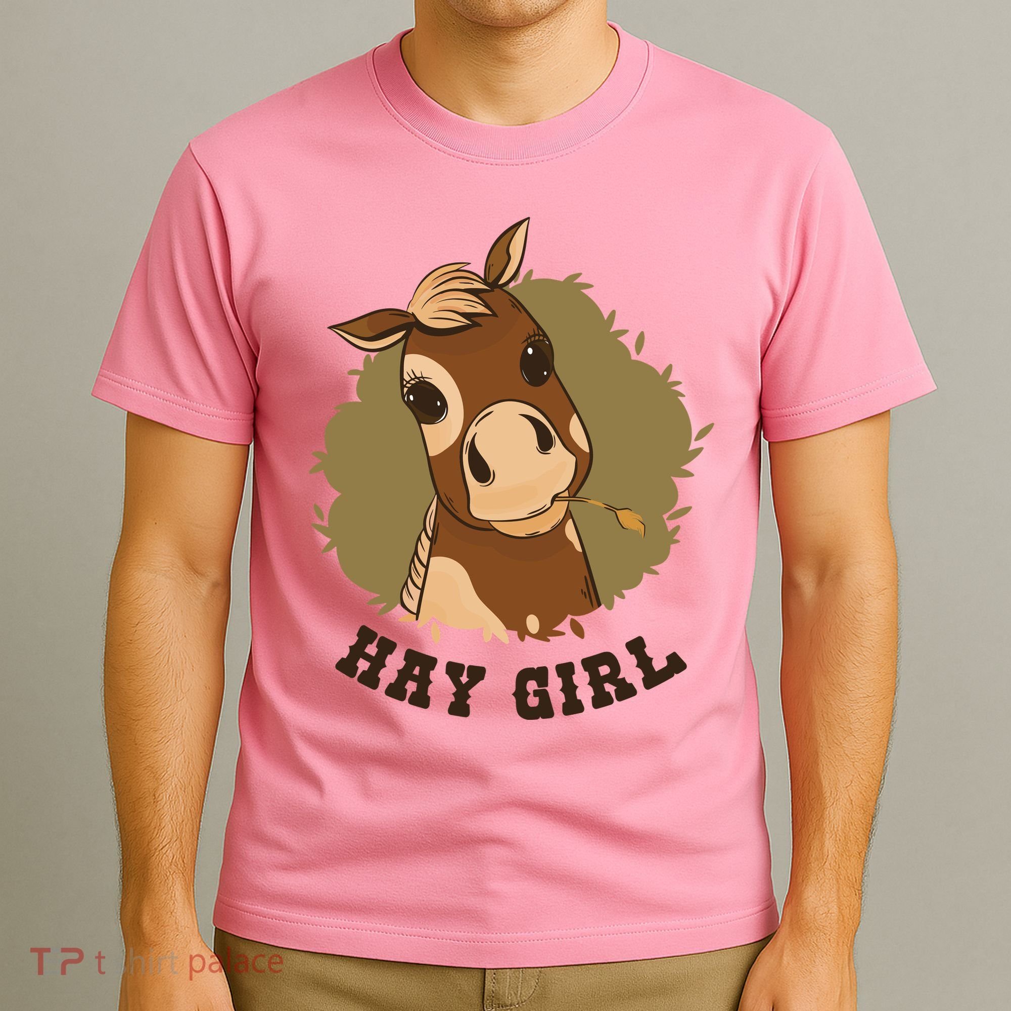 Hay Girl Cute Horse T-Shirt