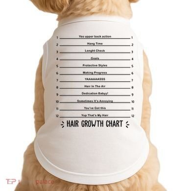 Hair Growth Chart Doggie Tank