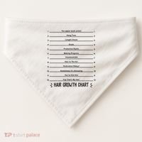 Hair Growth Chart USA-Made Doggie Bandana thumb 0