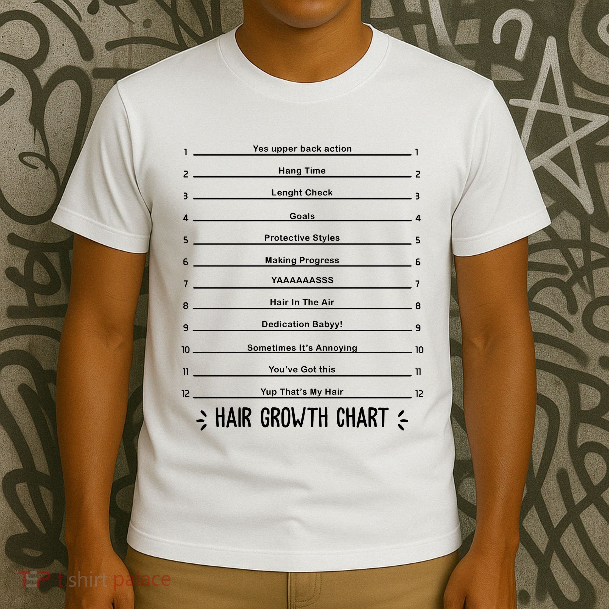 Hair Growth Chart T-Shirt