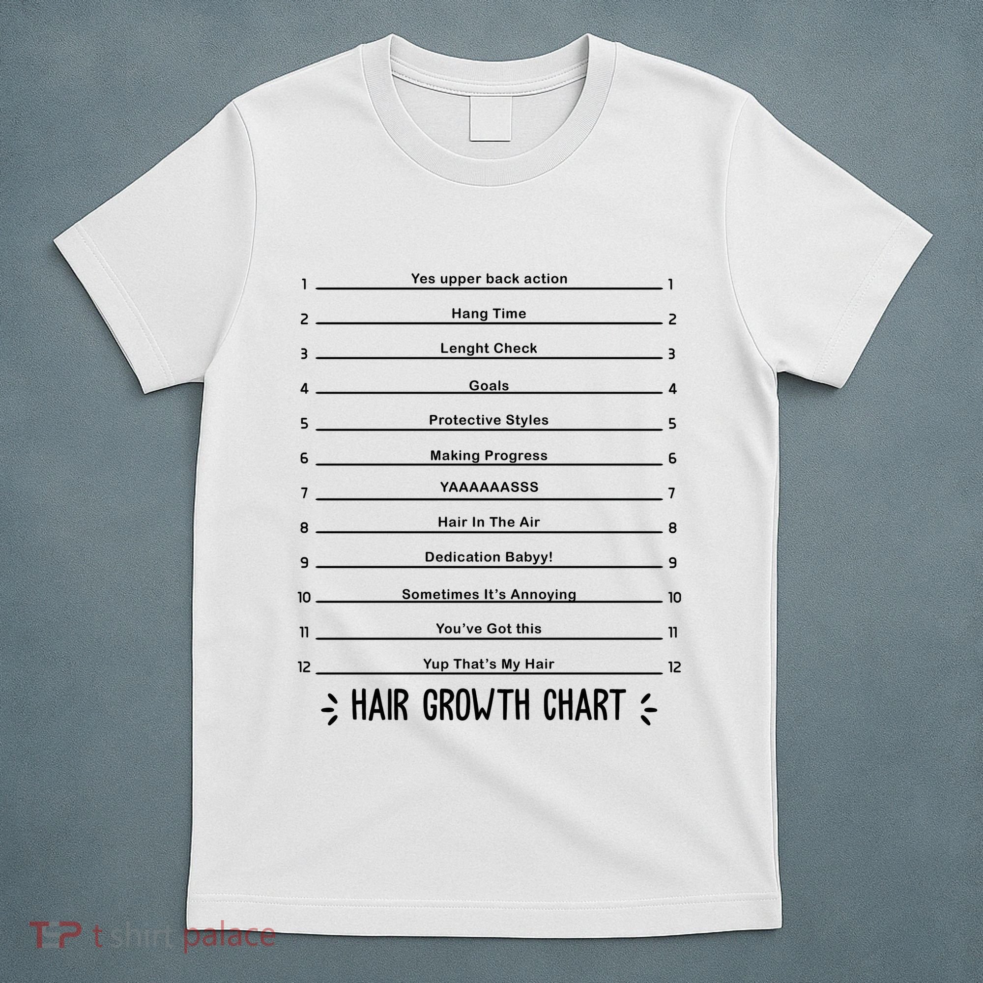 Hair Growth Chart T-Shirt