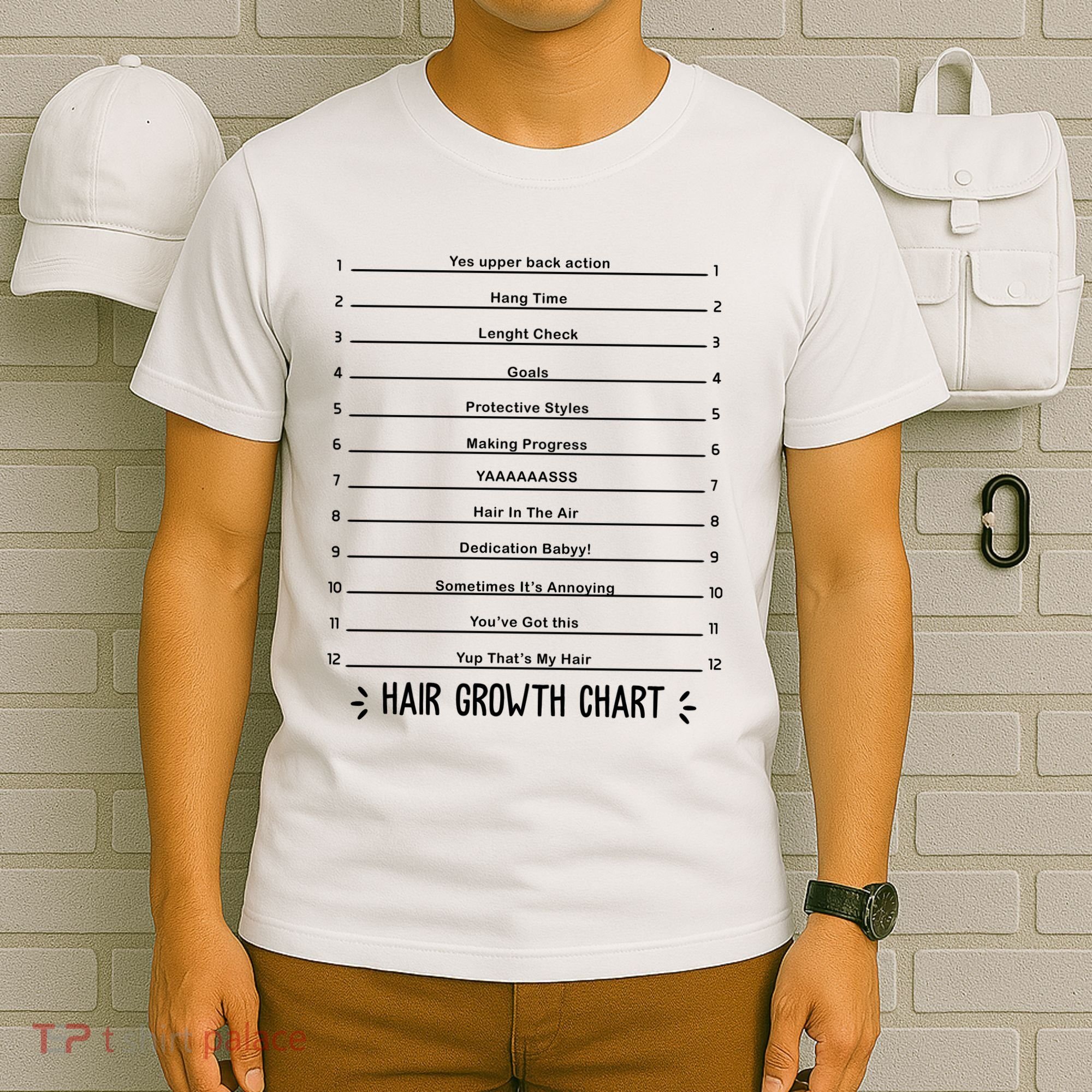 Hair Growth Chart T-Shirt