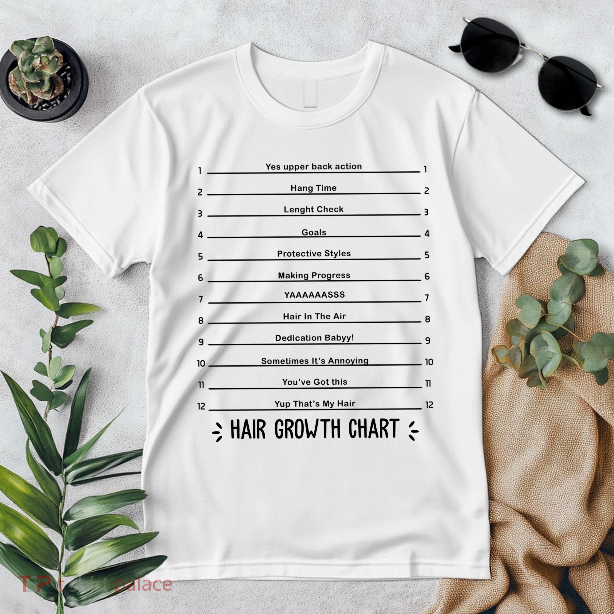 Hair Growth Chart Premium T-Shirt