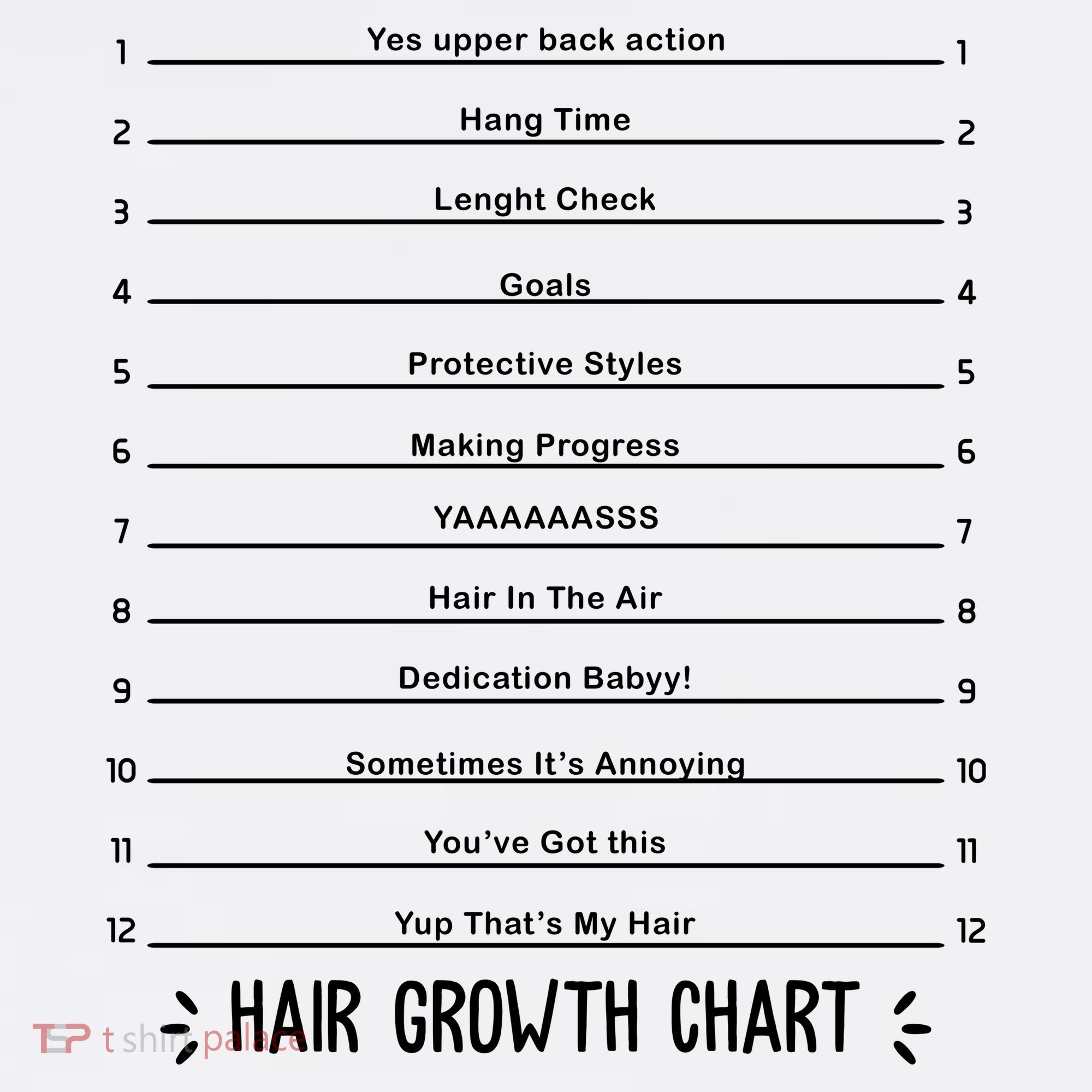 Hair Growth Chart Baby Bodysuit