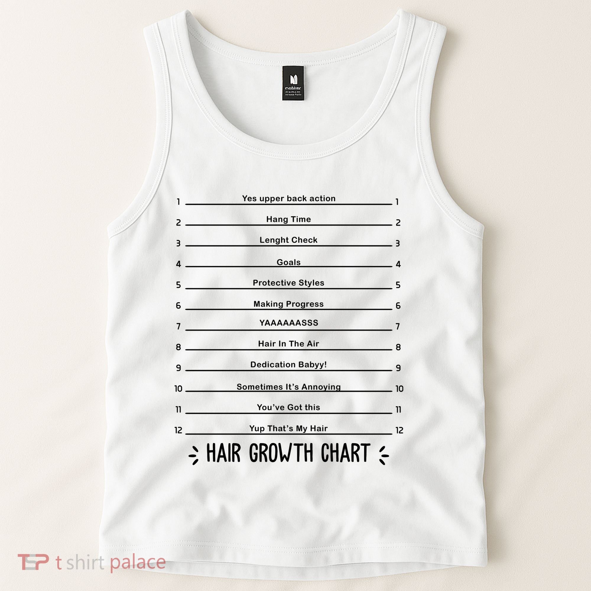 Hair Growth Chart Tank Top