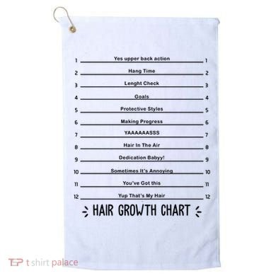 Hair Growth Chart Golf Towel