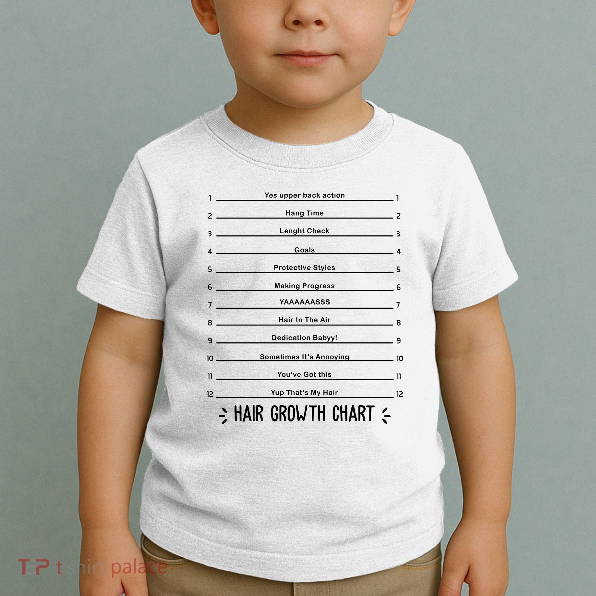 Hair Growth Chart Toddler T-Shirt