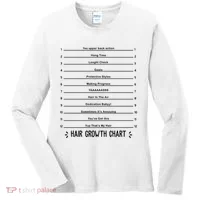 Hair Growth Chart Women's Long Sleeve Shirt thumb 0