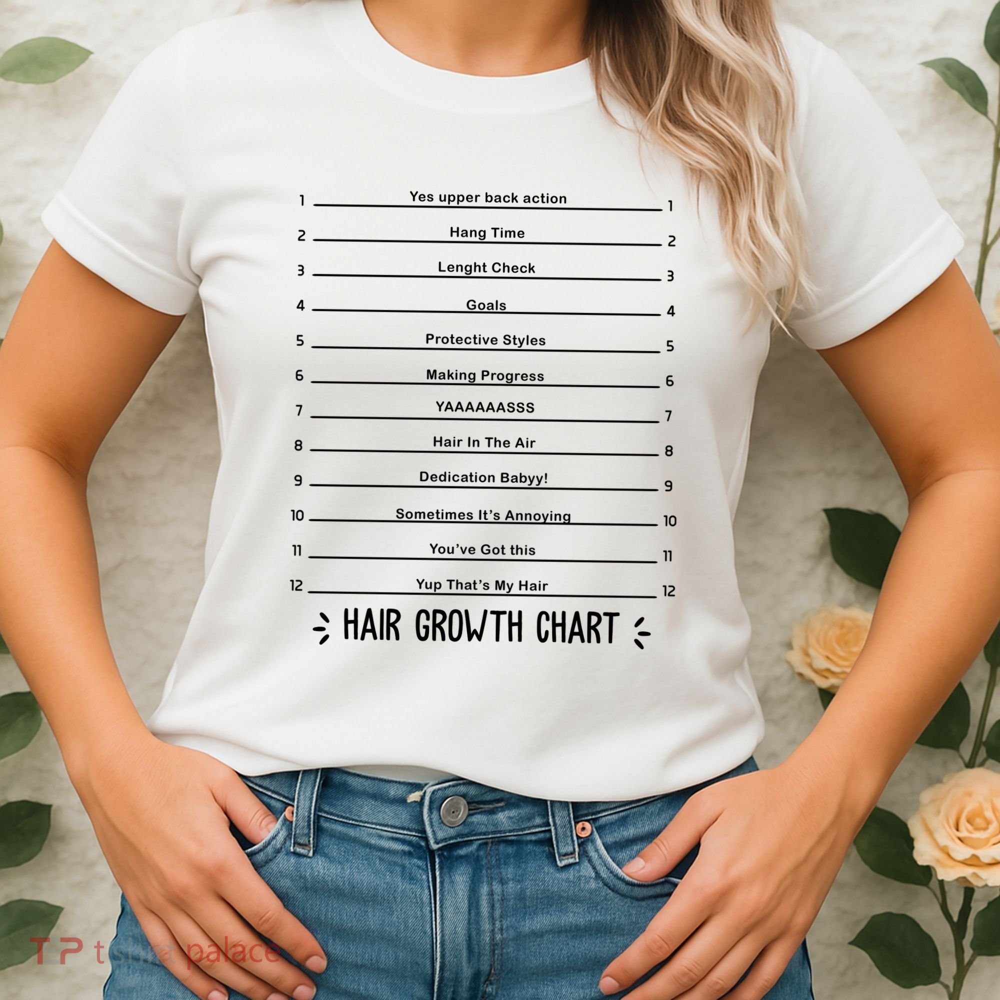 Hair Growth Chart Women's T-Shirt