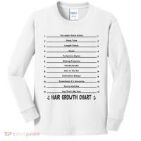 Hair Growth Chart Kids Long Sleeve Shirt thumb 0