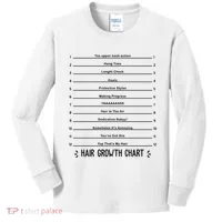 Hair Growth Chart Kids Long Sleeve Shirt thumb 0