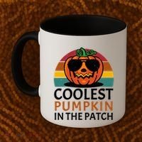 Halloween Gift Coolest Pumpkin In The Patch Gift Coffee Mug thumb 2