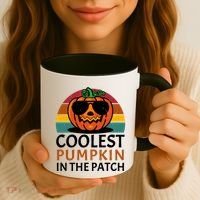 Halloween Gift Coolest Pumpkin In The Patch Gift Coffee Mug thumb 3