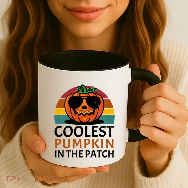 Halloween Gift Coolest Pumpkin In The Patch Gift Coffee Mug