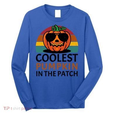 Halloween Gift Coolest Pumpkin In The Patch Gift Long Sleeve Shirt