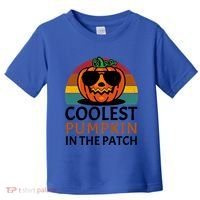 Halloween Gift Coolest Pumpkin In The Patch Gift Toddler T-Shirt thumb 0
