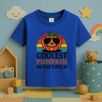 Halloween Gift Coolest Pumpkin In The Patch Gift Toddler T-Shirt thumb 3
