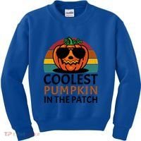 Halloween Gift Coolest Pumpkin In The Patch Gift Kids Sweatshirt thumb 0
