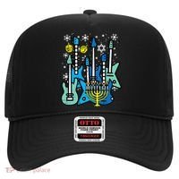 Hanukkah Guitars Chanukah Jewish Rock Rocker  Hat thumb 0