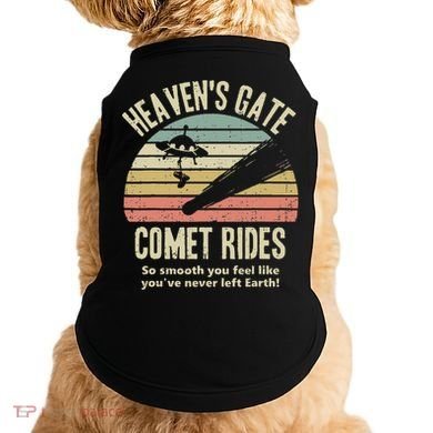 Heaven's Gate Comet Rides Retro Man 90s Space Lover Gift Doggie Tank