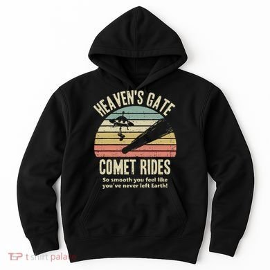 Heaven's Gate Comet Rides Retro Man 90s Space Lover Gift Hoodie