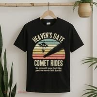 Heaven's Gate Comet Rides Retro Man 90s Space Lover Gift T-Shirt thumb 2