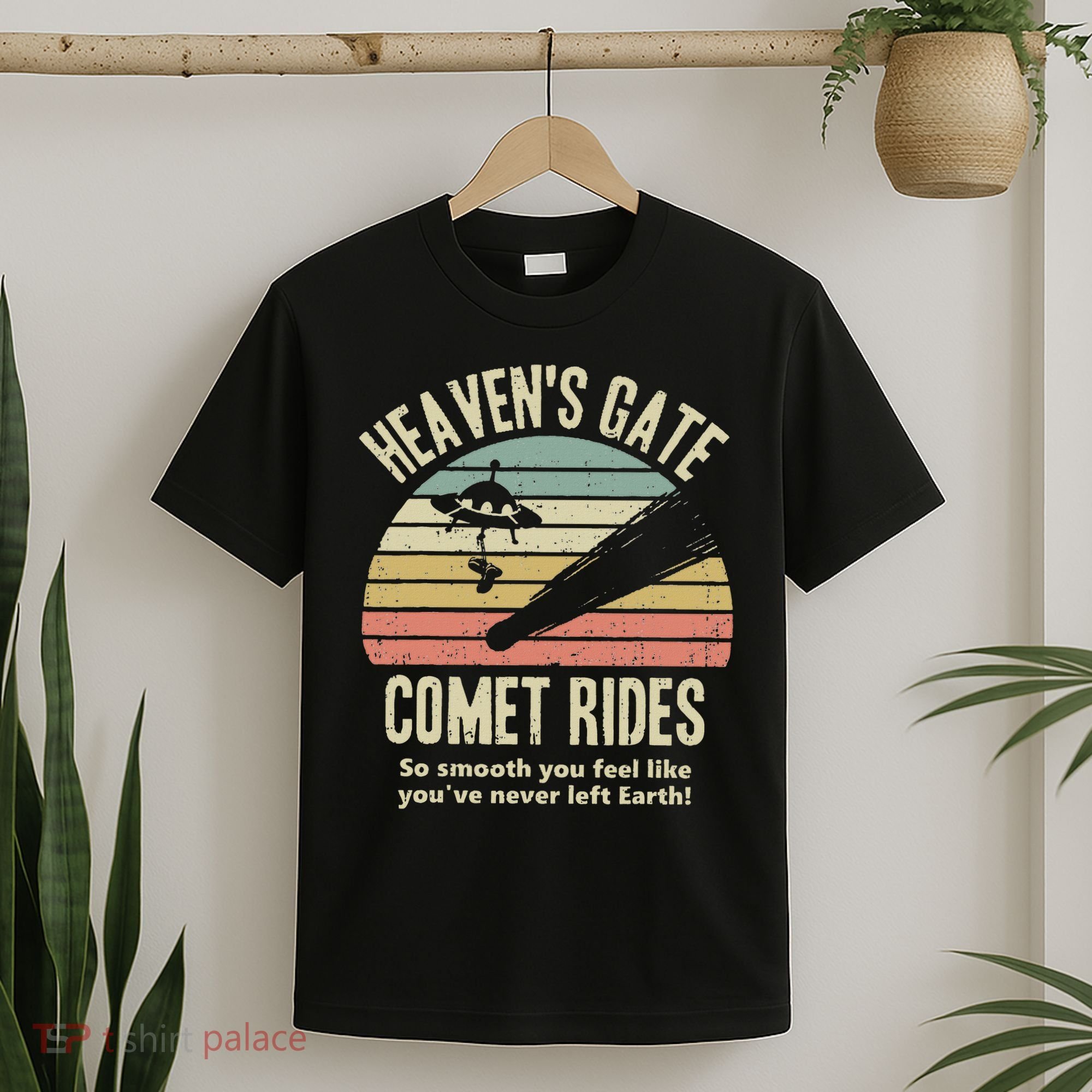 Heaven's Gate Comet Rides Retro Man 90s Space Lover Gift T-Shirt