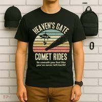 Heaven's Gate Comet Rides Retro Man 90s Space Lover Gift T-Shirt thumb 6