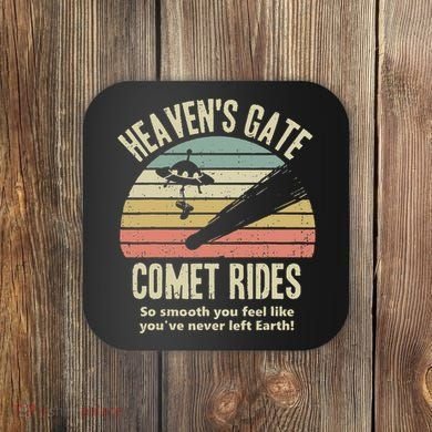 Heaven's Gate Comet Rides Retro Man 90s Space Lover Gift Coaster