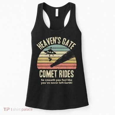 Heaven's Gate Comet Rides Retro Man 90s Space Lover Gift Women's Tank Top