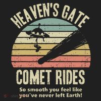 Heaven's Gate Comet Rides Retro Man 90s Space Lover Gift Hat thumb 2