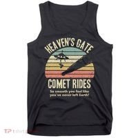 Heaven's Gate Comet Rides Retro Man 90s Space Lover Gift Tank Top thumb 0