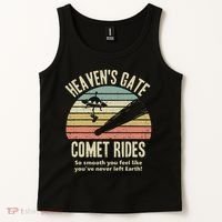 Heaven's Gate Comet Rides Retro Man 90s Space Lover Gift Tank Top thumb 2