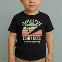 Heaven's Gate Comet Rides Retro Man 90s Space Lover Gift Toddler T-Shirt thumb 2