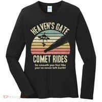 Heaven's Gate Comet Rides Retro Man 90s Space Lover Gift Women's Long Sleeve Shirt thumb 0