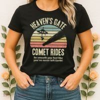 Heaven's Gate Comet Rides Retro Man 90s Space Lover Gift Women's T-Shirt thumb 2
