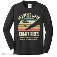 Heaven's Gate Comet Rides Retro Man 90s Space Lover Gift Kids Long Sleeve Shirt thumb 0