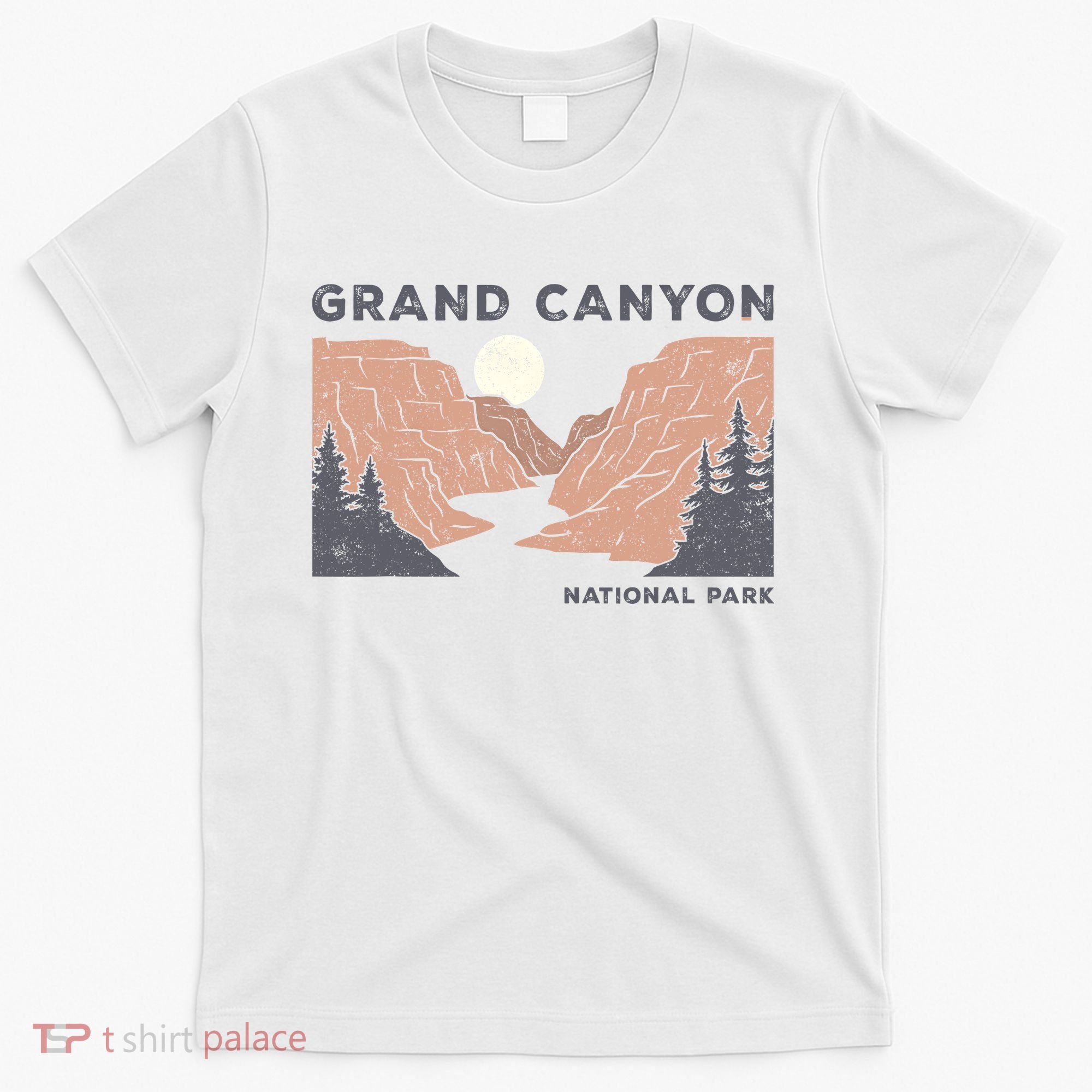 Hiked Grand Canyon National Park Arizona Vintage Womens Men T-Shirt