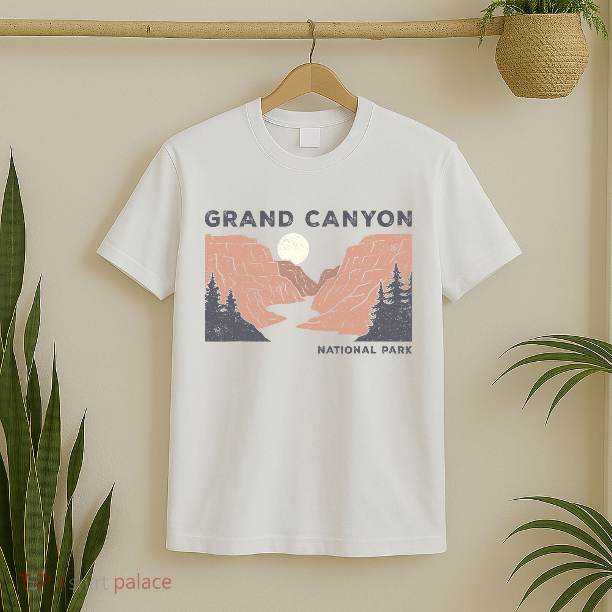 Hiked Grand Canyon National Park Arizona Vintage Womens Men T-Shirt