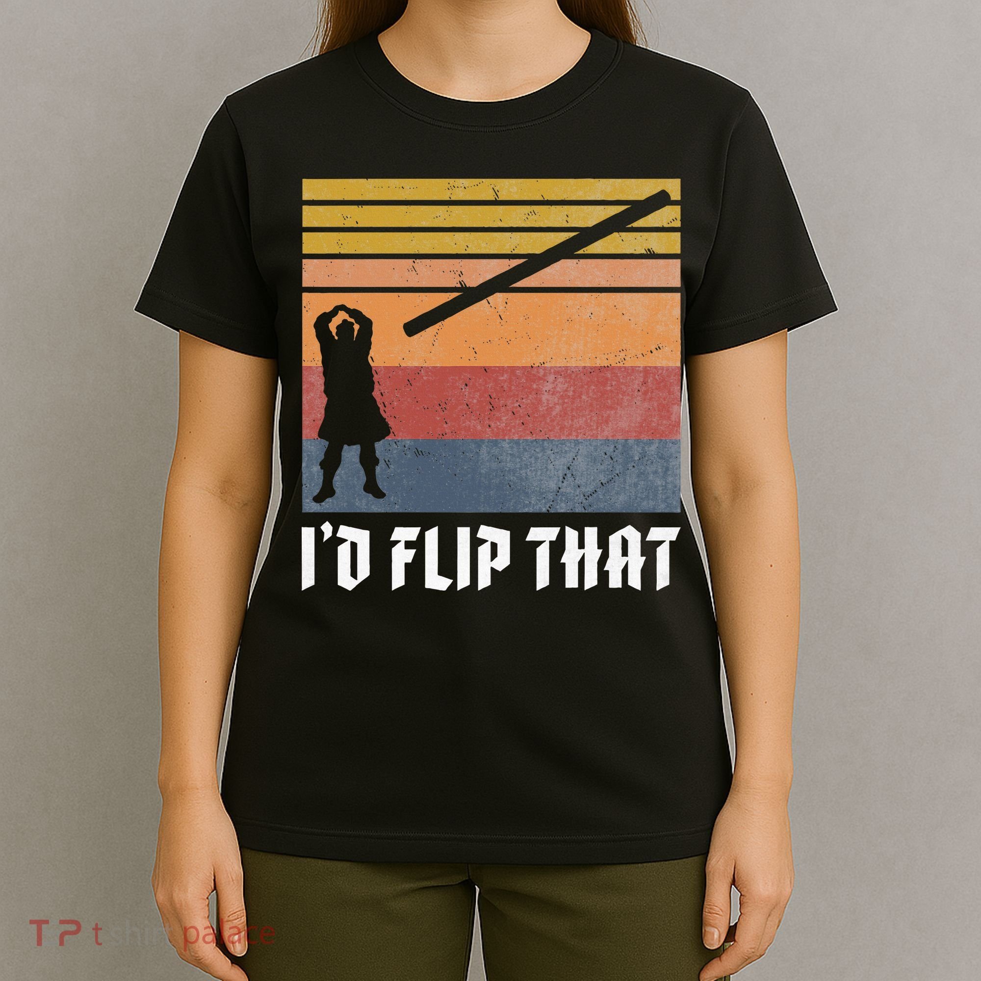 Highland Games Caber Toss Heavy Athlete Gifts Scottish Kilt T-Shirt