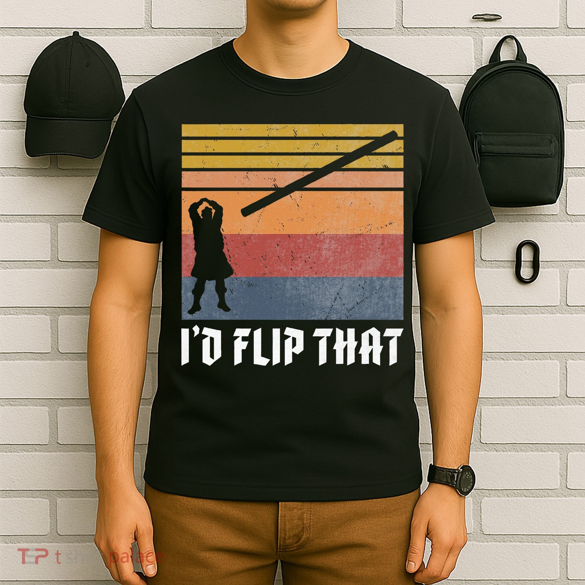 Highland Games Caber Toss Heavy Athlete Gifts Scottish Kilt T-Shirt