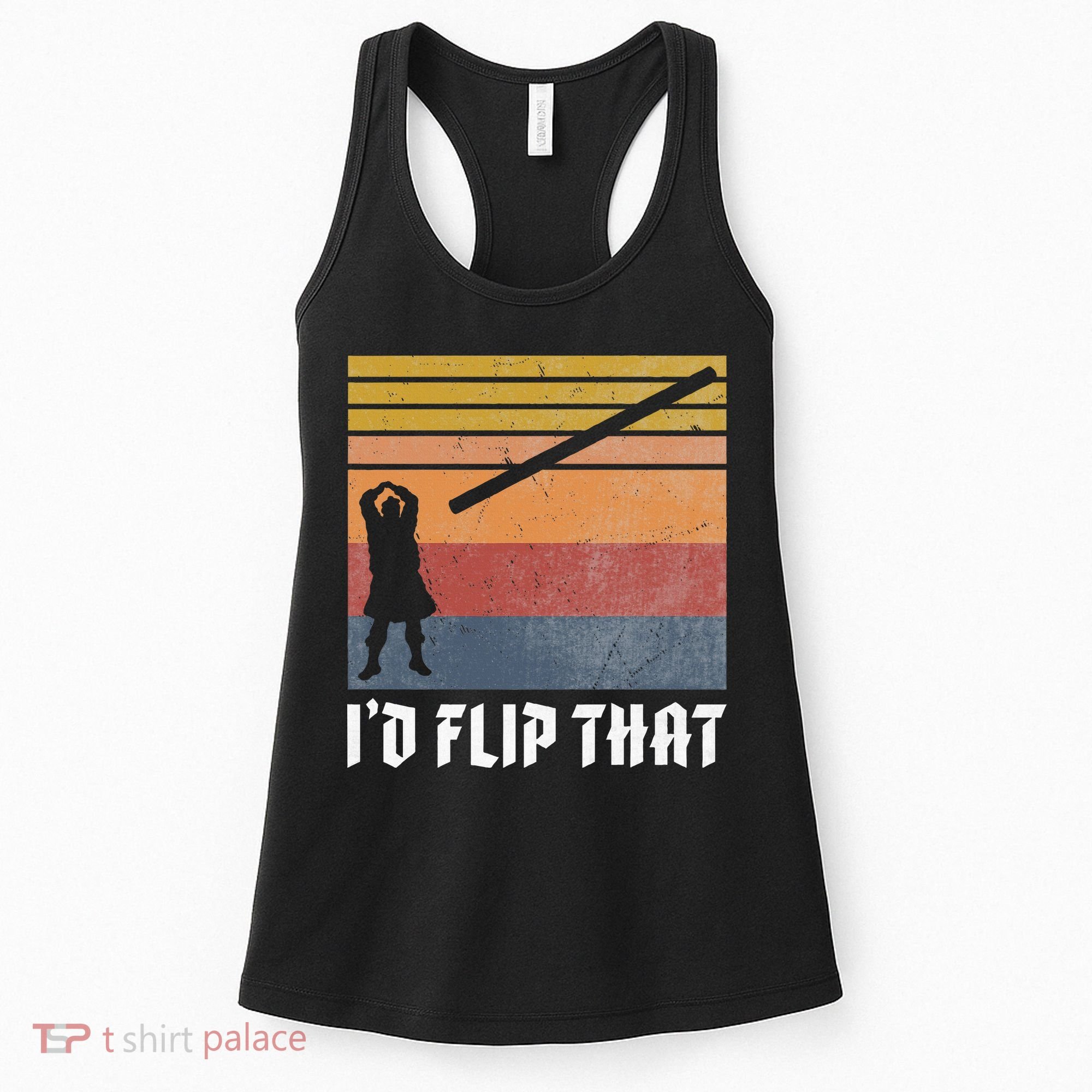 Highland Games Caber Toss Heavy Athlete Gifts Scottish Kilt Women's Tank Top