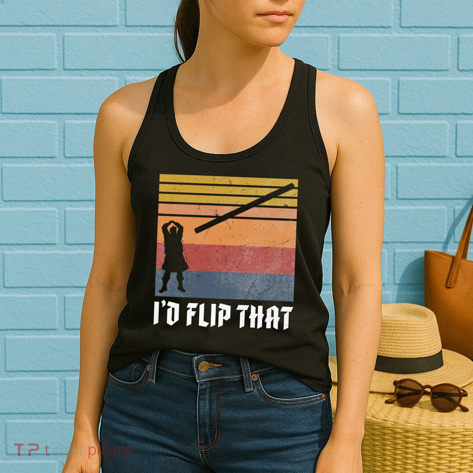 Highland Games Caber Toss Heavy Athlete Gifts Scottish Kilt Women's Tank Top