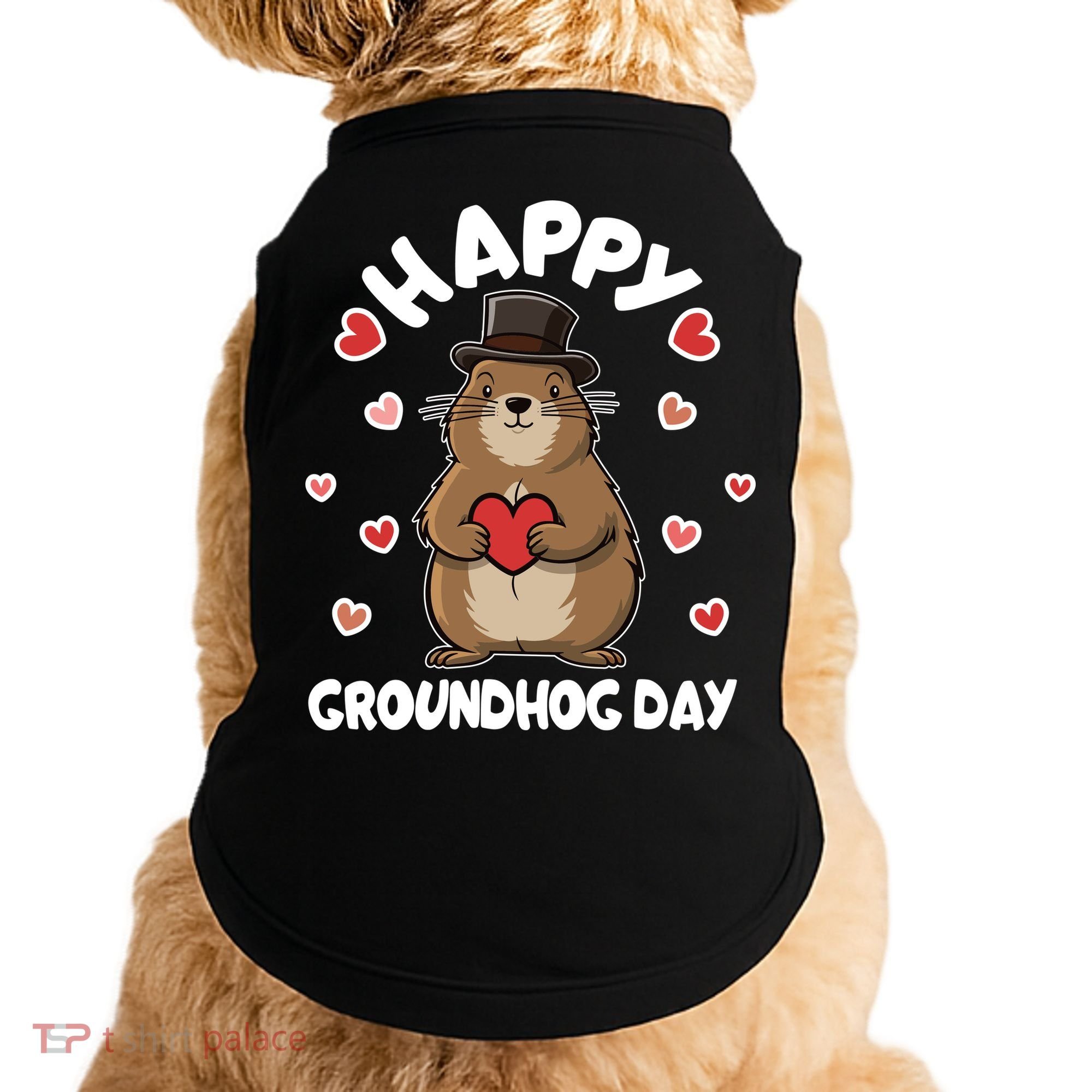 Happy Groundhog Day Punxsutawney Phil Doggie Tank