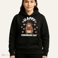 Happy Groundhog Day Punxsutawney Phil Hoodie thumb 5